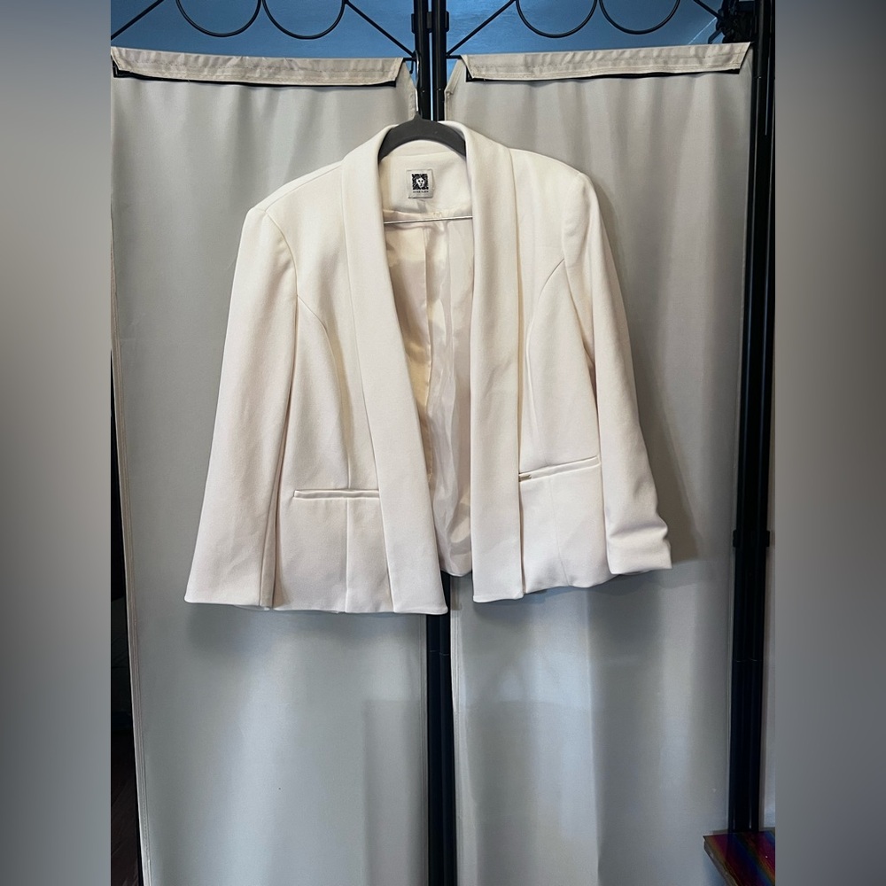 Anne Klein Cream Women's Blazer